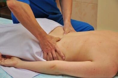 масажа за лумбална остеохондроза